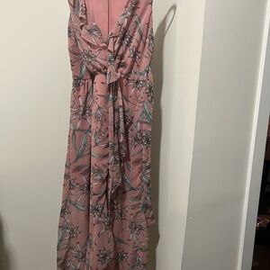 Floral Pink Maxi Dress